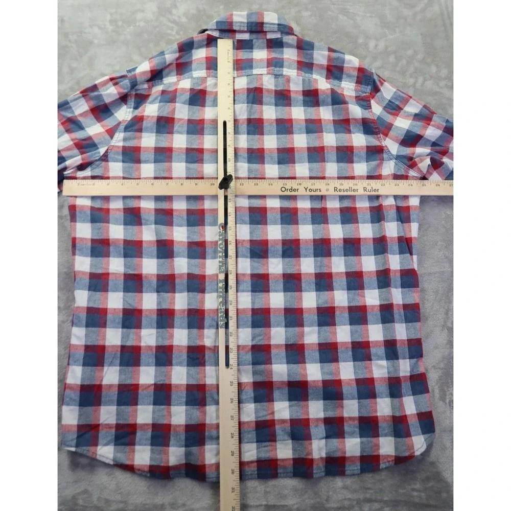 Lee Regular Fit Stretch Button Front Shirt Men's Size XL Campfire Camping Hiking